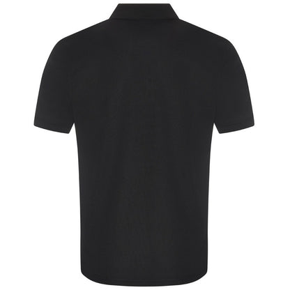 Black - Back - PRO RTX Mens Pro Piqué Moisture Wicking Polo Shirt