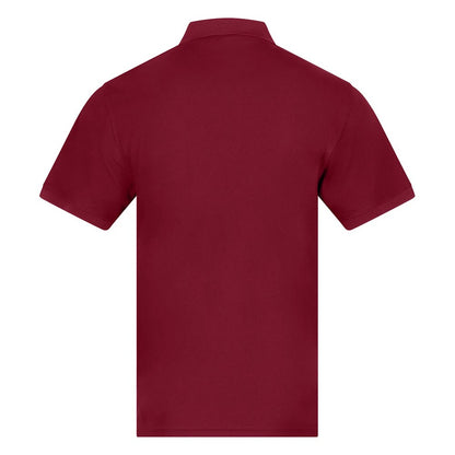 Burgundy - Back - PRO RTX Mens Pro Piqué Moisture Wicking Polo Shirt