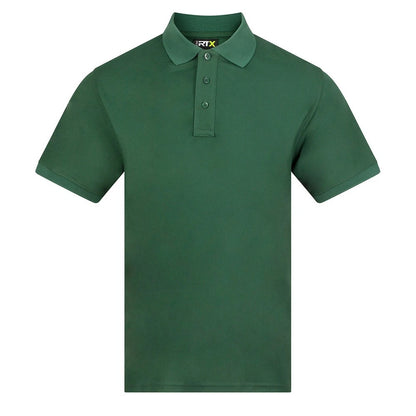 Bottle Green - Front - PRO RTX Mens Pro Piqué Moisture Wicking Polo Shirt