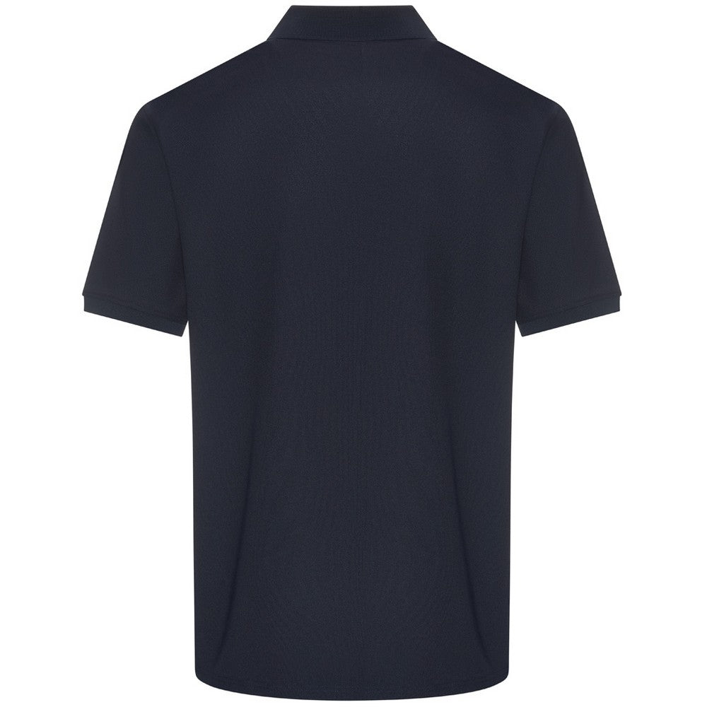 Navy - Back - PRO RTX Mens Pro Piqué Moisture Wicking Polo Shirt