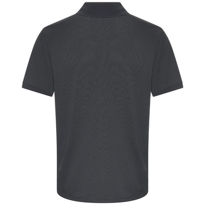 Solid Grey - Back - PRO RTX Mens Pro Piqué Moisture Wicking Polo Shirt