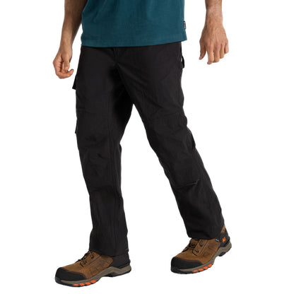 Black - Side - Craghoppers Mens Bedale Cargo Trousers