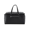 Black - Front - Quadra Tailored Luxe Leather-Look PU Weekend Bag