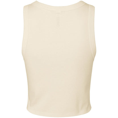Solid Natural - Back - Bella + Canvas Womens-Ladies Micro-Rib Racer Tank Top