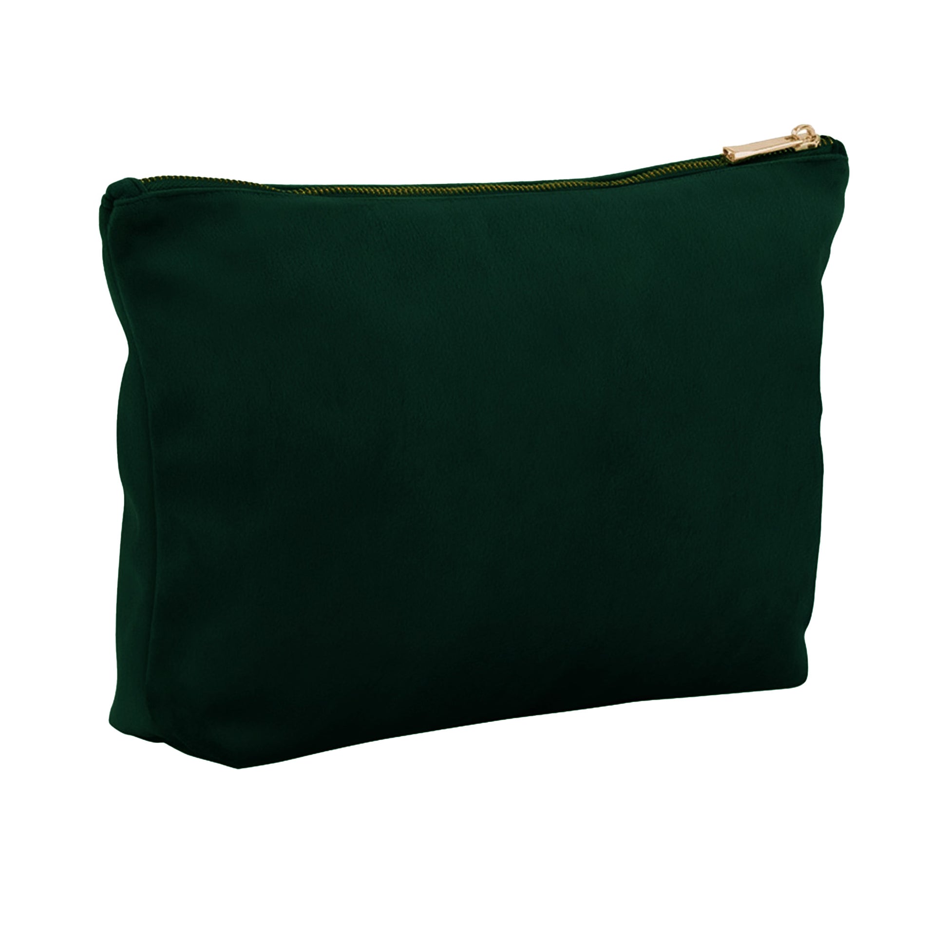Dark Emerald - Back - Bagbase Plain Velvet Accessory Bag