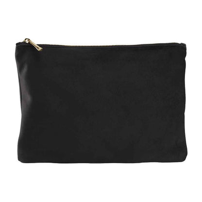 Black Onyx - Front - Bagbase Plain Velvet Accessory Bag