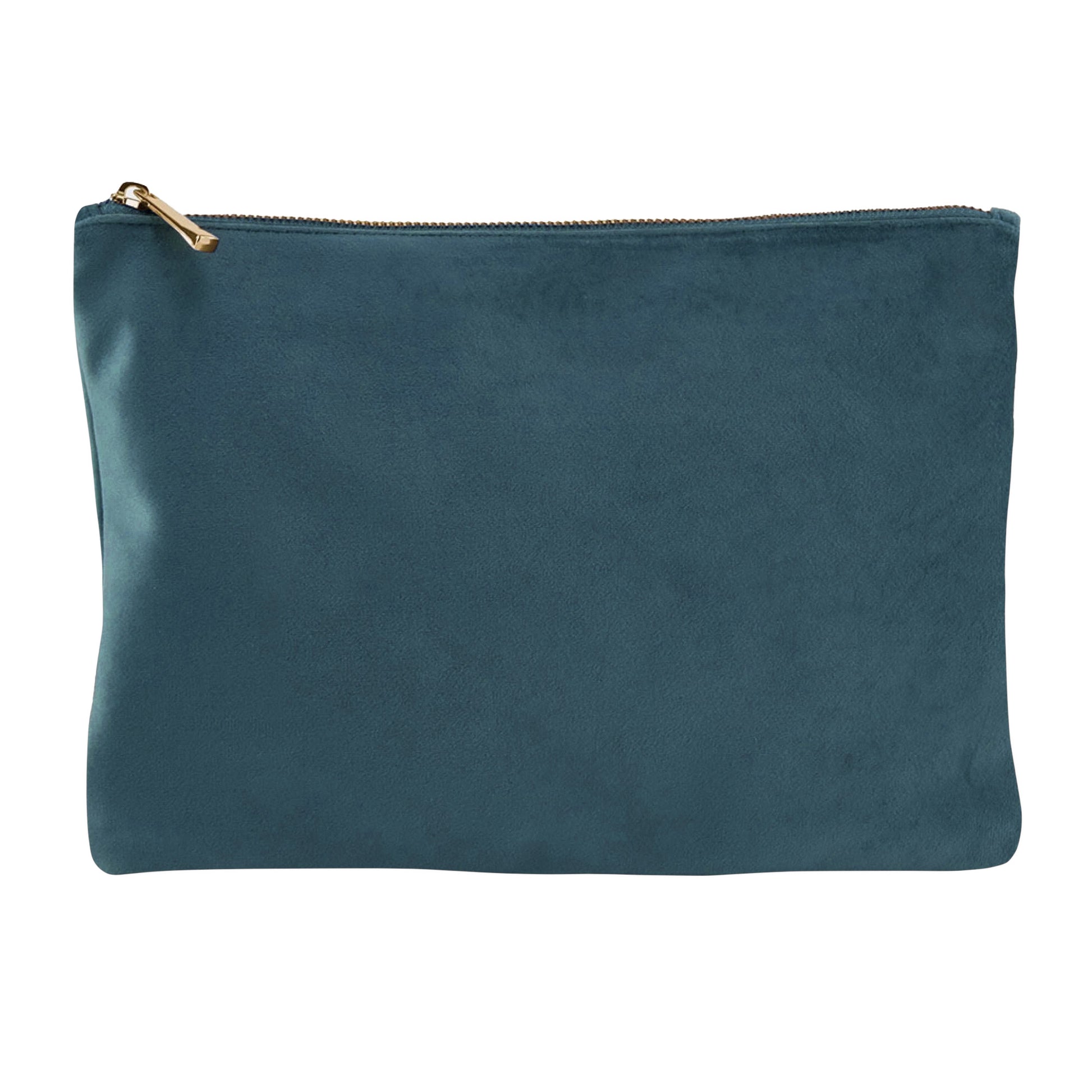 Blue Topaz - Front - Bagbase Plain Velvet Accessory Bag
