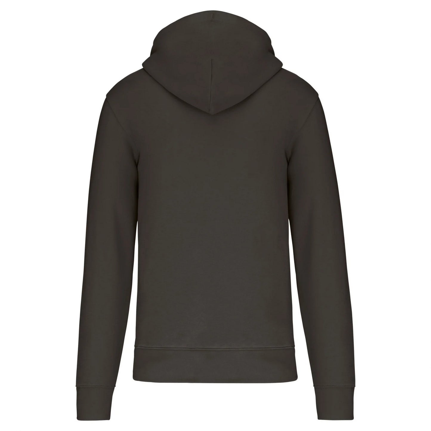Dark Grey - Back - Kariban Mens Eco Friendly Full Zip Hoodie