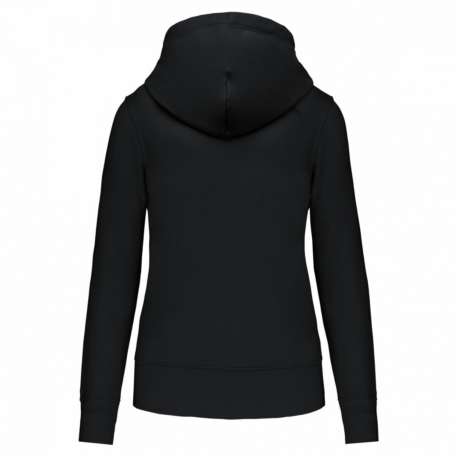 Black - Back - Kariban Womens-Ladies Hoodie
