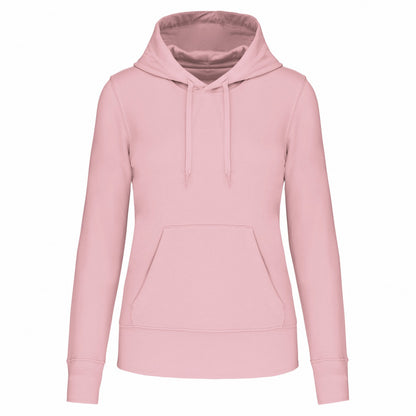 Pale Pink - Front - Kariban Womens-Ladies Hoodie