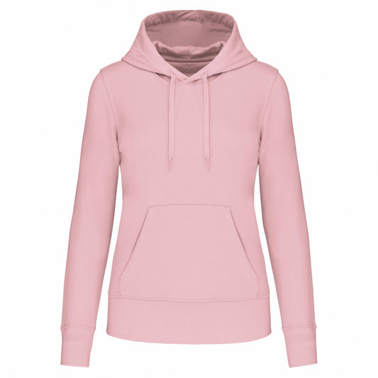 Pale Pink - Front - Kariban Womens-Ladies Hoodie