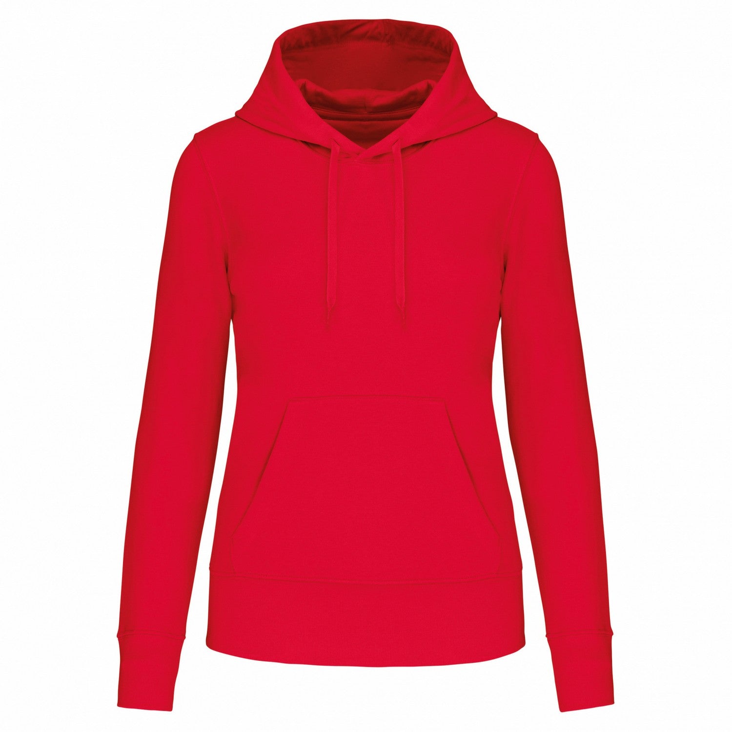 Red - Front - Kariban Womens-Ladies Hoodie