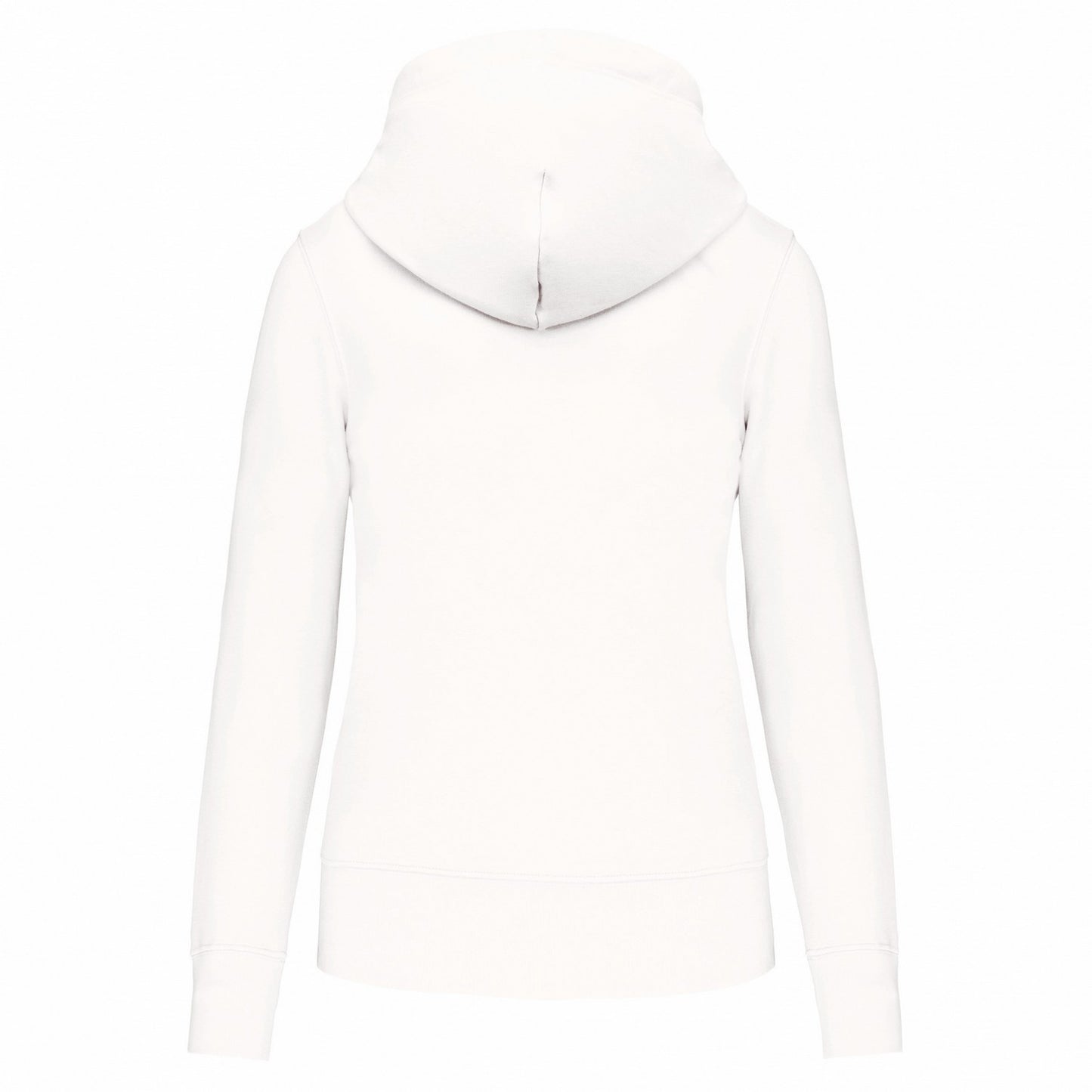 White - Back - Kariban Womens-Ladies Hoodie