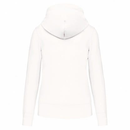White - Back - Kariban Womens-Ladies Hoodie