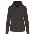 Dark Grey - Front - Kariban Womens-Ladies Hoodie