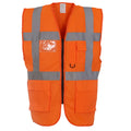 Orange - Front - Yoko Unisex Adult Executive Hi-Vis Waistcoat