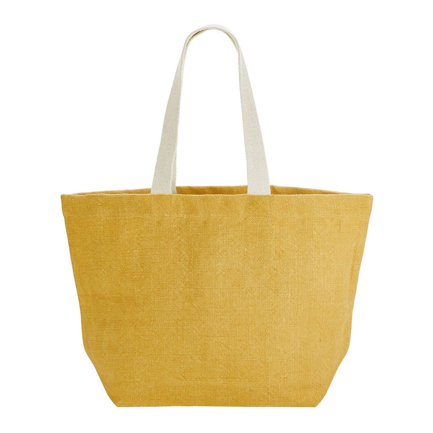 Saffron - Front - Westford Mill Washed Jute Beach Soft Touch Tote Bag