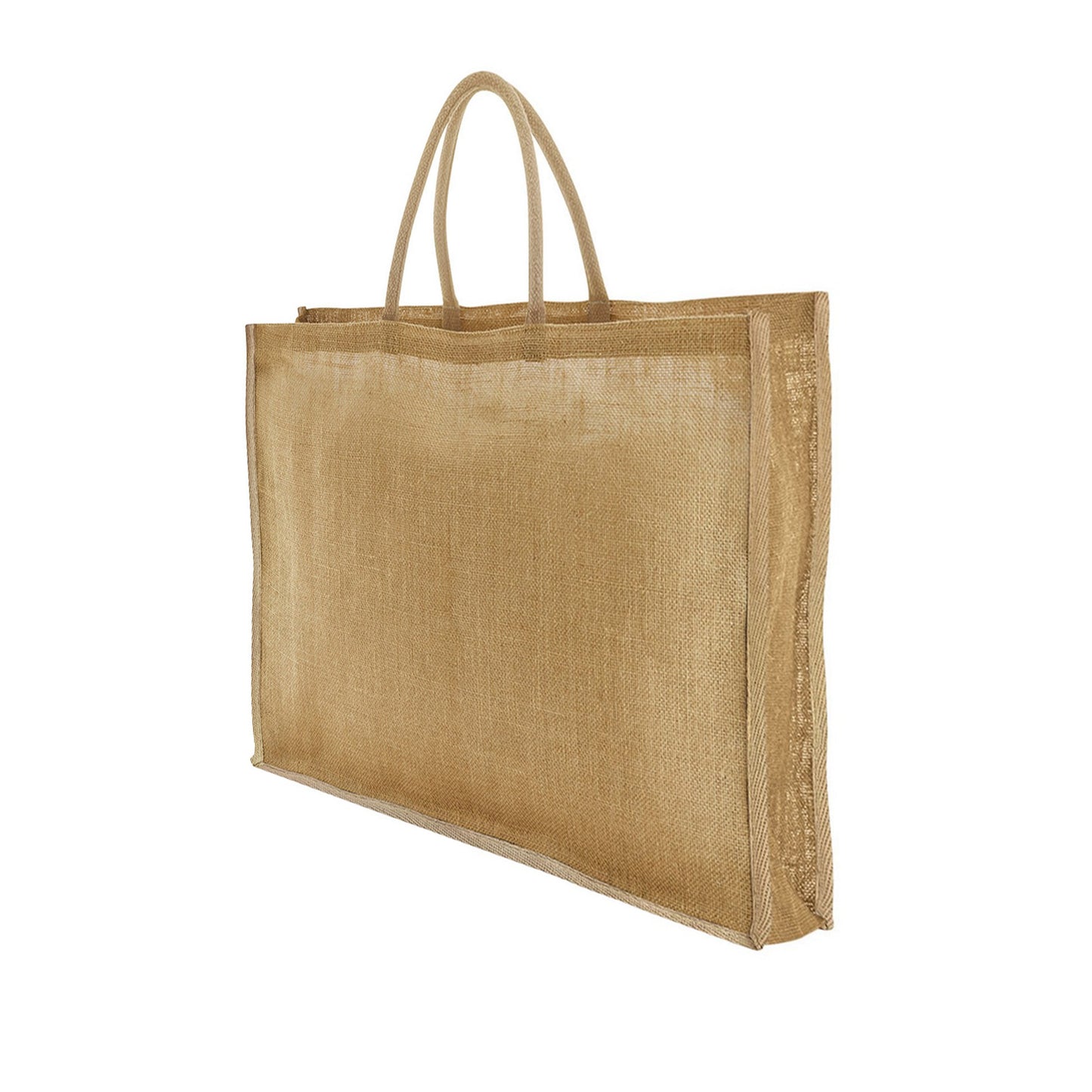 Natural - Back - Westford Mill Starched Jute Shopper Bag