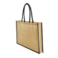 Natural-Black - Back - Westford Mill Classic Shopper Bag