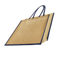 Natural-Navy - Back - Westford Mill Classic Shopper Bag