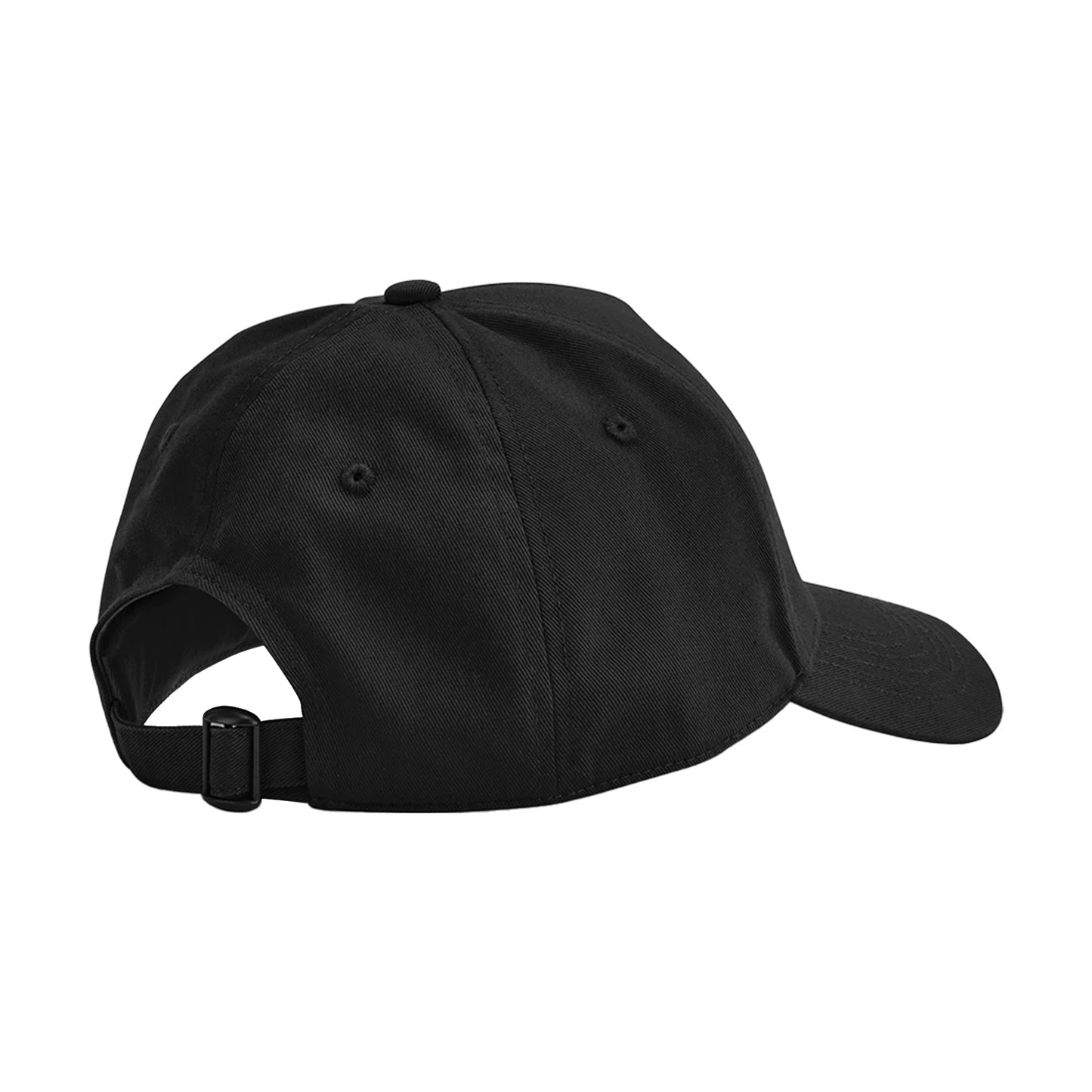 Black - Back - Beechfield Classic Organic Cotton Panelled Cap