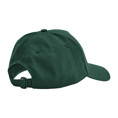 Bottle Green - Back - Beechfield Classic Organic Cotton Panelled Cap
