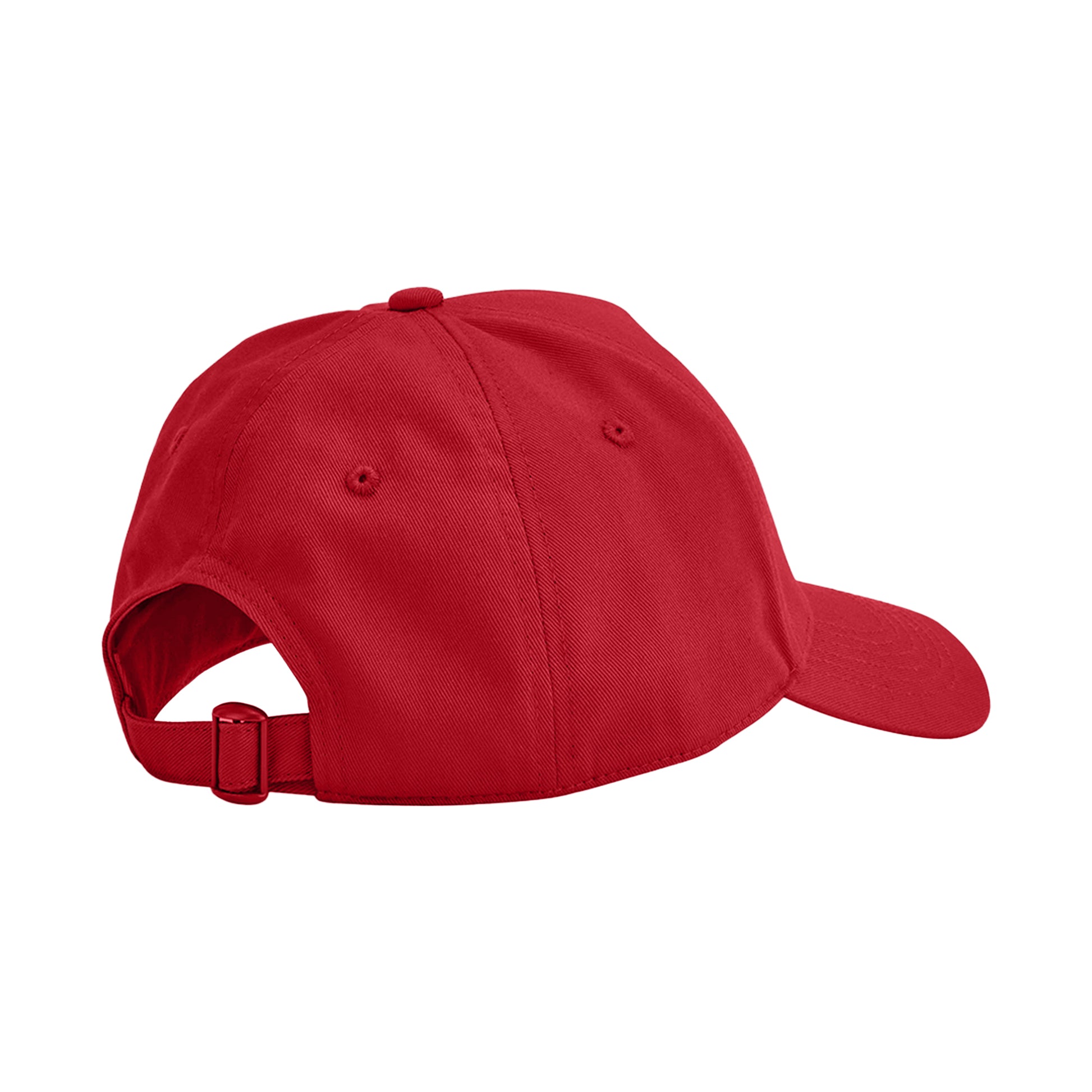 Classic Red - Back - Beechfield Classic Organic Cotton Panelled Cap