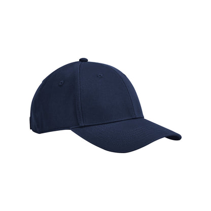 French Navy - Front - Beechfield Childrens-Kids Classic 6 Panel Organic Cotton Cap