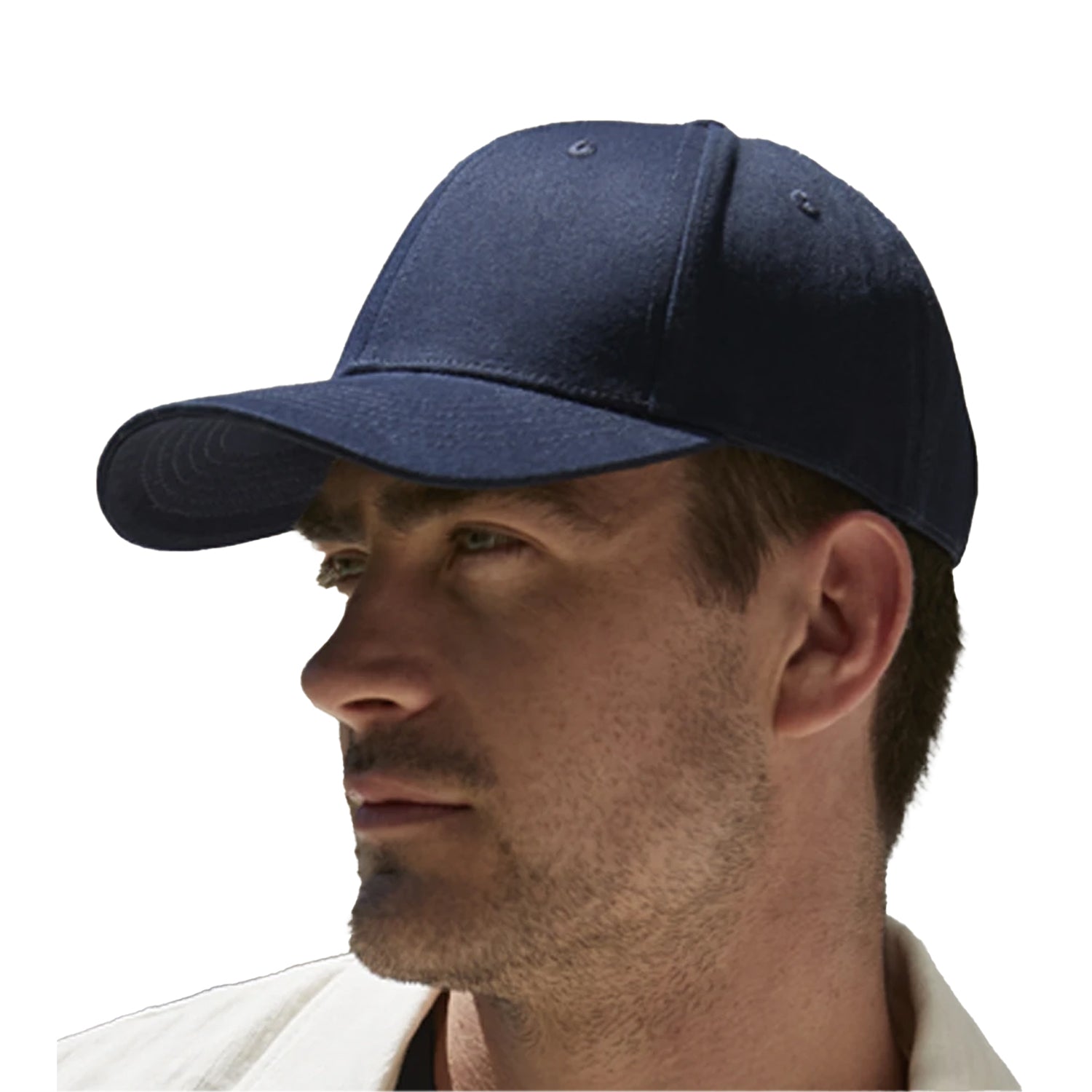 French Navy - Side - Beechfield Classic 6 Panel Organic Cotton Cap