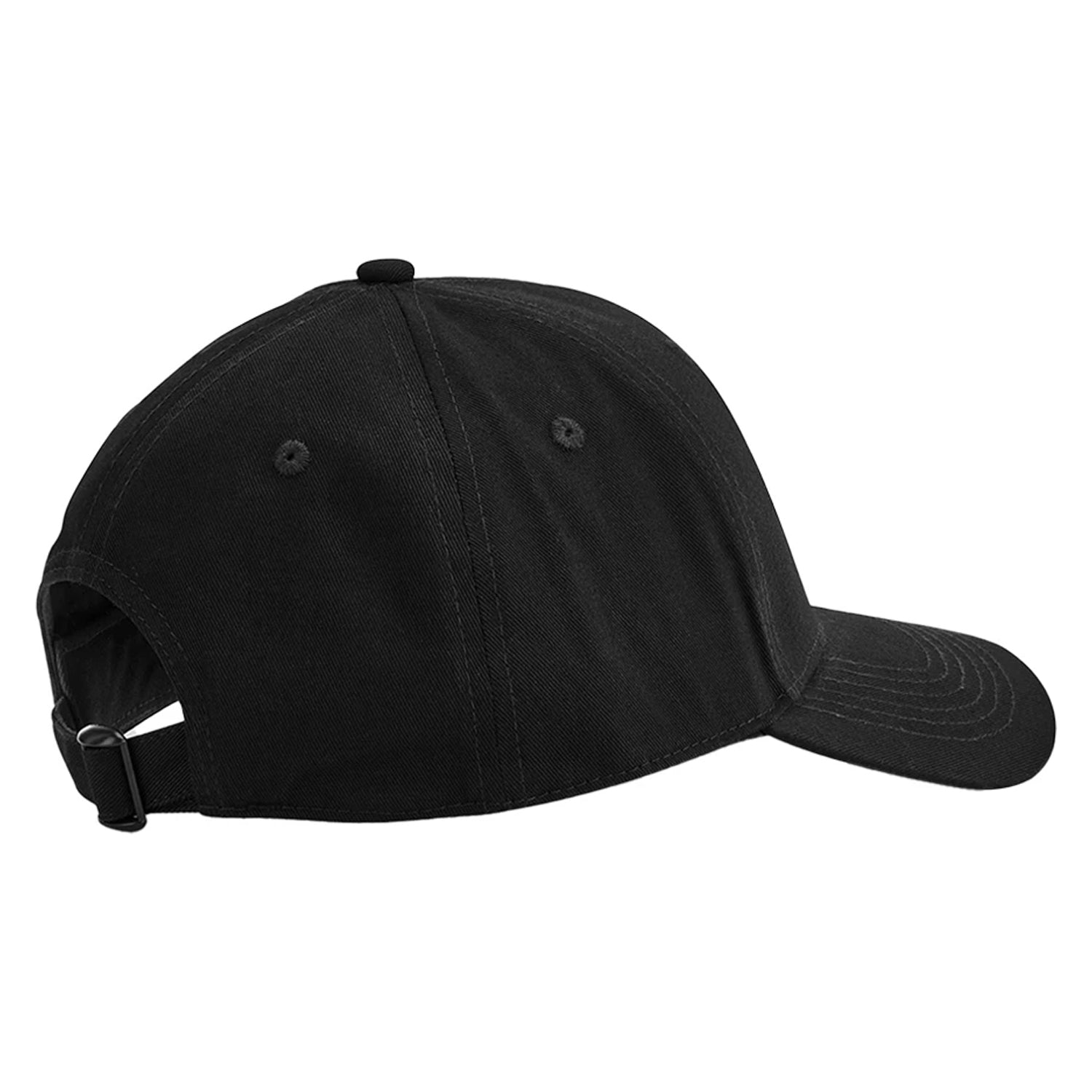 Black - Back - Beechfield Classic 6 Panel Organic Cotton Cap