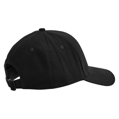 Black - Back - Beechfield Classic 6 Panel Organic Cotton Cap