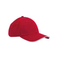 Classic Red - Front - Beechfield Classic 6 Panel Organic Cotton Cap