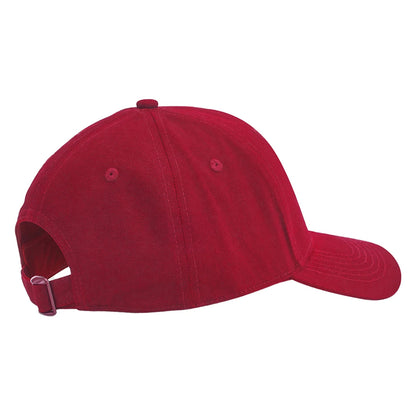 Classic Red - Back - Beechfield Classic 6 Panel Organic Cotton Cap