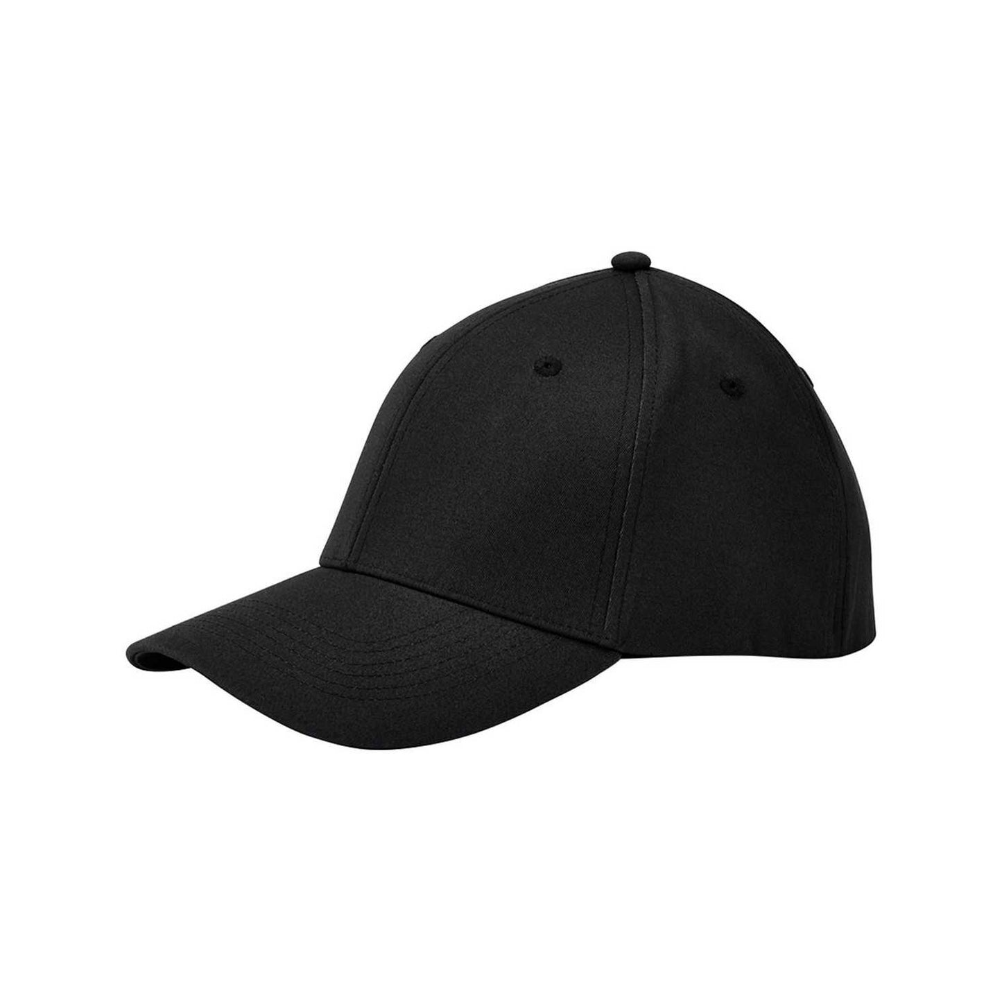 Black - Back - Beechfield Organic Cotton Stretch Cap
