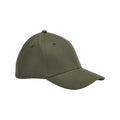 Olive Green - Front - Beechfield Organic Cotton Stretch Cap