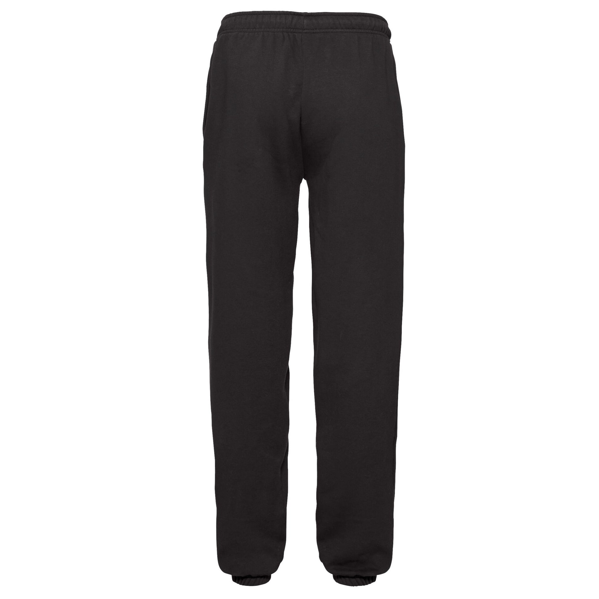 Black - Back - Fruit Of The Loom Unisex Adult Premium Jogging Bottoms