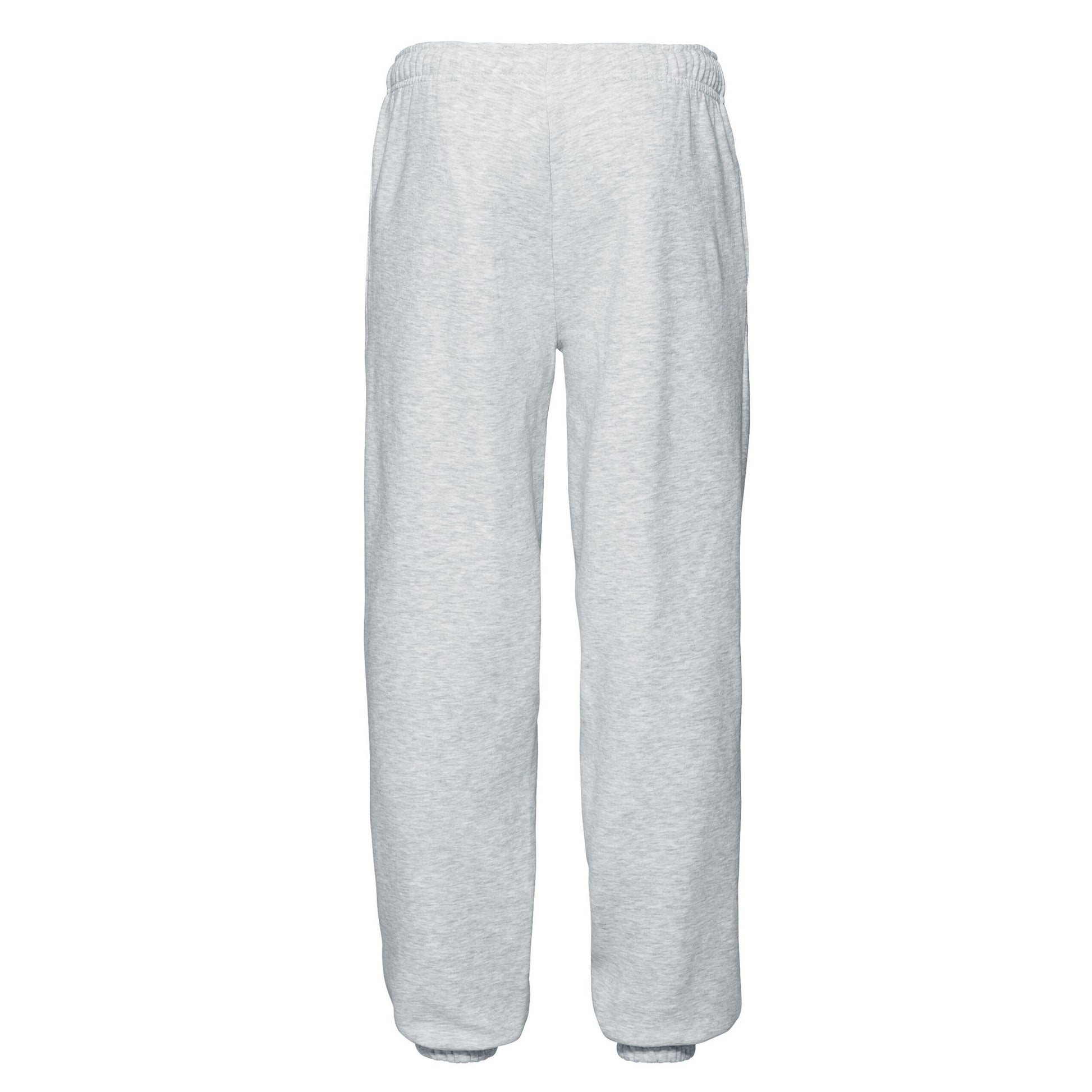 Heather Grey - Back - Fruit Of The Loom Unisex Adult Premium Jogging Bottoms