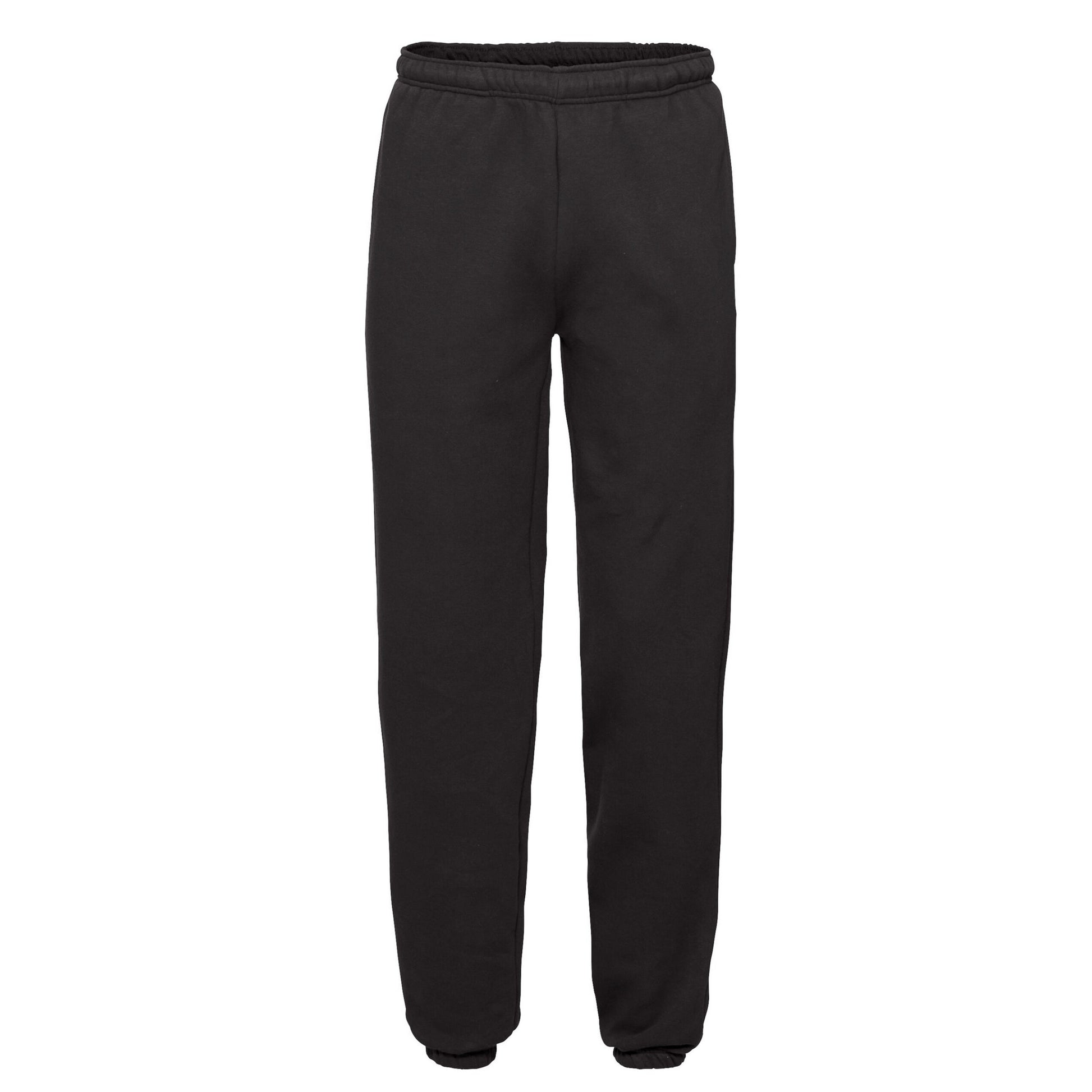Black - Front - Fruit Of The Loom Unisex Adult Premium Jogging Bottoms