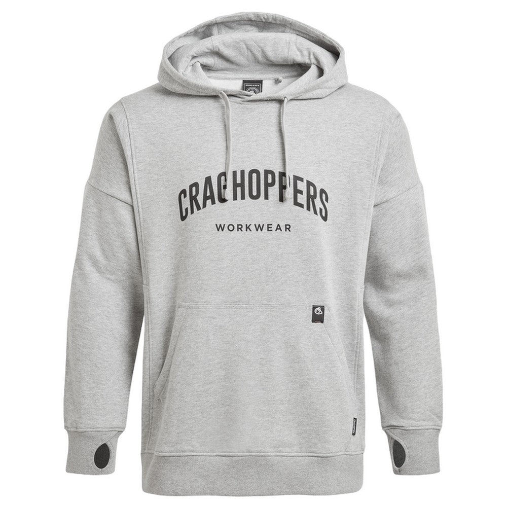 Soft Grey Marl - Front - Craghoppers Mens Workwear Oulston Hoodie