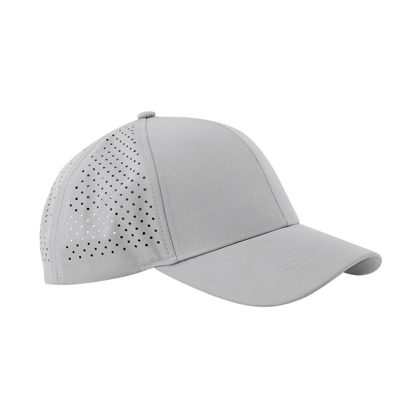 Ice Grey - Front - Beechfield Laser Performance Trucker Cap