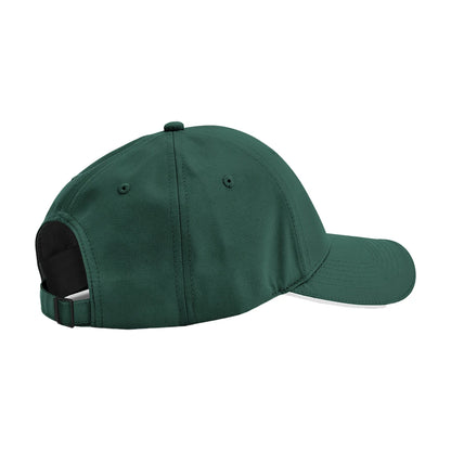 Bottle Green-White - Back - Beechfield Team Sports-Tech Cap