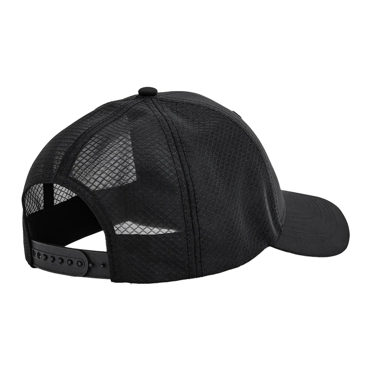 Black - Back - Beechfield Technical Mesh Trucker Cap