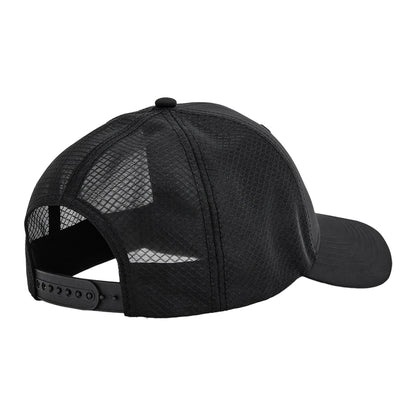 Black - Back - Beechfield Technical Mesh Trucker Cap