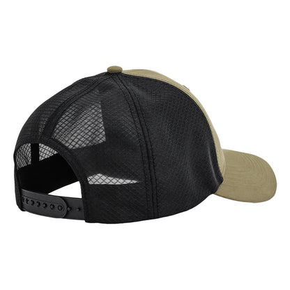 Desert Sand-Black - Back - Beechfield Technical Mesh Trucker Cap