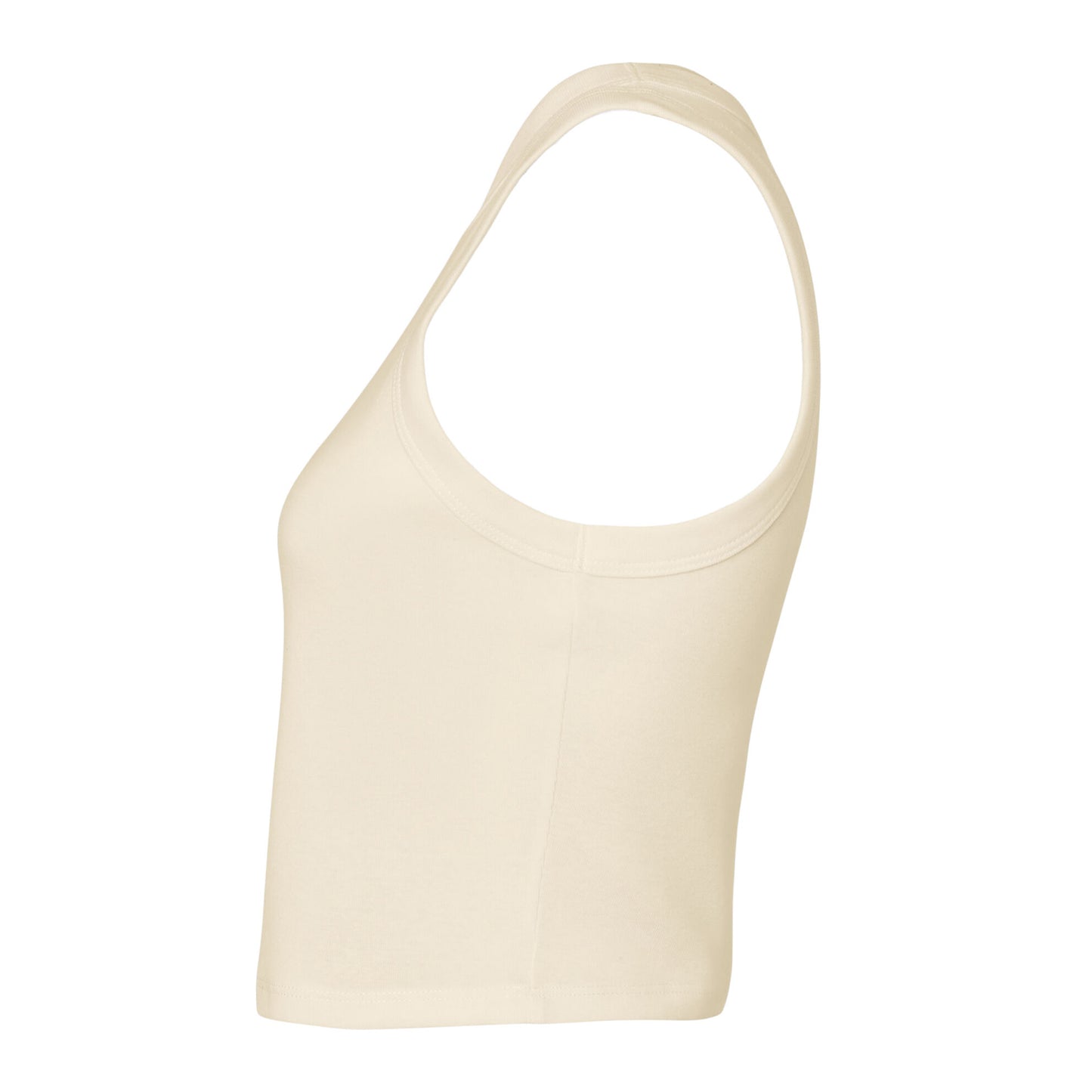 Solid Natural Blend - Back - Bella + Canvas Womens-Ladies Micro-Rib Racer Tank Top