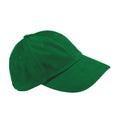 Forest - Front - Beechfield Contrast Heavy Brushed Cotton Low Profile Baseball Cap