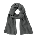 Smoke - Front - Beechfield Metro Knitted Scarf