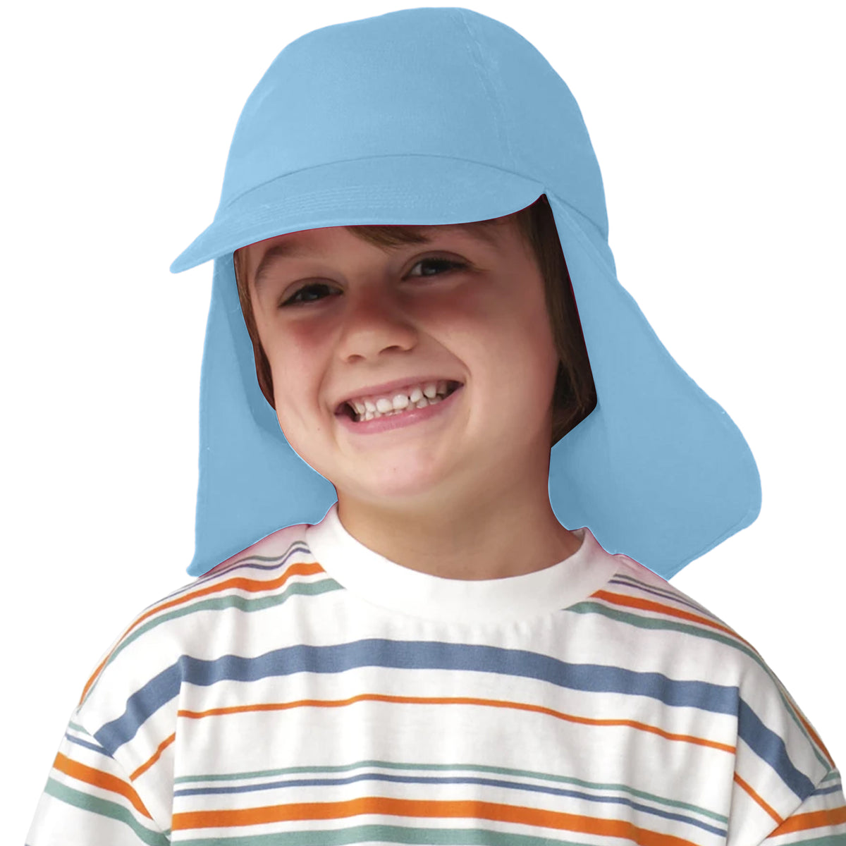 Sky Blue - Lifestyle - Beechfield Childrens-Kids Legionnaire Hat