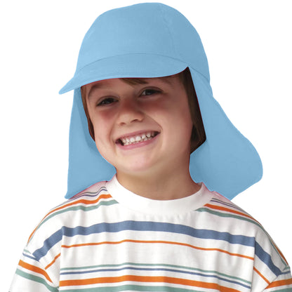 Sky Blue - Lifestyle - Beechfield Childrens-Kids Legionnaire Hat