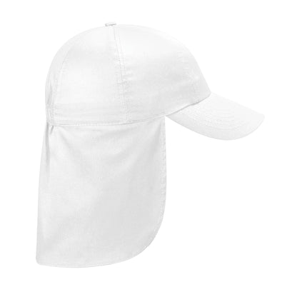 White - Front - Beechfield Childrens-Kids Legionnaire Hat
